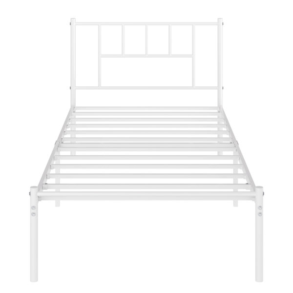 Ebern Designs Eeva Metal Bed Frame with Headboard, IronArt Platform